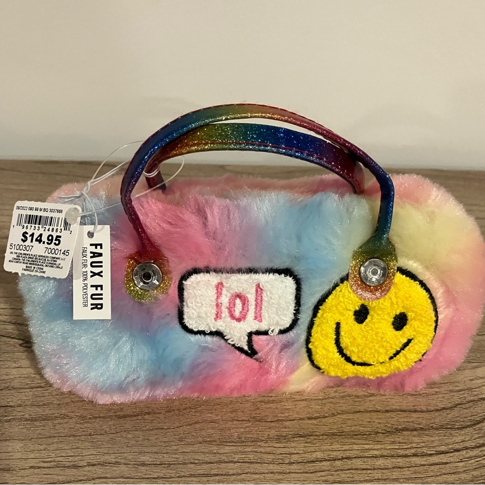 Faux Fur Case with Sunglasses